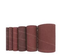 Belt Sander Paper,6 Pack Spindle Sanding Sleeves for Oscillating Sander 80 120 240 Assorted Grit Sandpaper for Metal Woodworking Polishing(80 Grit)