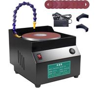Belt Sander, Wet Bench Sander, Outil Électrique Aiguisoir De Couteaux, Machine À Poncer Mini Électrique Réglable 7 Vitesse, Avec 10 Feuilles De Papier De Verre, Utilisation Humide Et Sèche