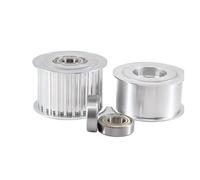 Belt Tensioner Poulie Renvoi HTD 8M 22T/24T/25T/30 Dents, Tendeur, Alésage 10-25 Mm, Compatible Courroies Largeur 15/20/25/30/40 Guide-roulement(21mm (for belt 20mm),Bore 25mm With teeth)