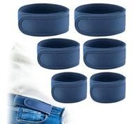 BeltBro Ceinture élastique sans boucle Pro pour homme avec rembourrage ultra doux - Convient aux passants de ceinture de 3,8 cm, denim, 6 paquet