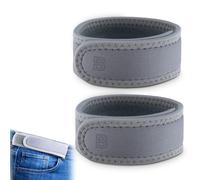 BeltBro Pro pour homme et femme Ceinture élastique invisible sans métal breveté TSA souple réglable sur le côté, gris, 2 Large: Men's 40"-51" Waist