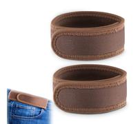 BeltBro Pro pour homme et femme Ceinture élastique invisible sans métal breveté TSA souple réglable sur le côté, marron, 2 Large: Men's 40"-51" Waist