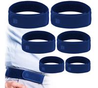 BeltBro Titan Blue MultiPack No Buckle Elastic Belt For Men - Package Includes 2 Small, 2 Medium, 2 Large - Fits 1.5 Inch Belt Loops, Comfortable and Easy To Use