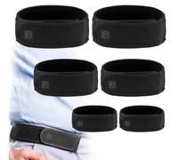 BeltBro Titan Lot de 2 ceintures élastiques sans boucle pour homme - Comprend 2 petites ceintures 2 moyennes et 2 grandes ceintures - Convient aux passants de ceinture de 3,8 cm, noir, Double Pack