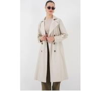 Belted Long Trench Coat L
