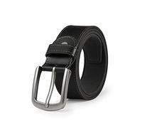 BELTER Ceinture Homme en Véritable Cuir Ceinturon Hommes Pour Jean- Boucle à Ardillon Classique Coffret Cadeau (110cm, Noir)