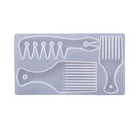 BELTI Afrique Peigne à Cheveux moules en résine Moule de sélection de Cheveux Bricolage Choix de Cheveux Afro Peigne moules en résine