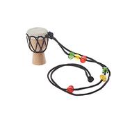 BELTI Drummer Jambe Classique en Bois Mini Djembe Percussion Tambour À Main Africain Bongo Cadeau