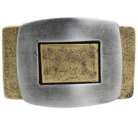 BELTINGER Boucle de ceinture Bicolors 4,0 cm | Buckle Boucle de ceinture interchangeable 40mm Massif | Tenue LARP et médiévale | bicolor g/s