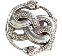 BELTINGER Boucle de ceinture Snakes 4,0 cm | Buckle Serpent Boucle de ceinture interchangeable 40mm Massif | Ceinture interchangeable jusqu'à 4cm | Argent