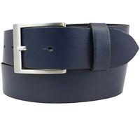 BELTINGER Ceinture 100% cuir véritable 4 cm | Ceinture en jean pour femme homme 40mm | Ceinture en croûte de cuir en 4cm | Marine 85cm