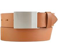 BELTINGER Ceinture en cuir de vachette 4,0 cm | Ceinture en jean pour homme 40mm | Ceinture en jean avec baudrier | Tabac 95cm