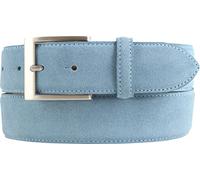 BELTINGER Ceinture en daim 4 cm | Ceinture en daim de haute qualité pour homme 40mm | Ceinture en daim pour homme 4cm | Bleu jean 90cm