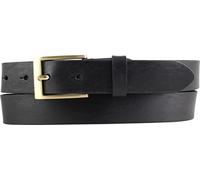 BELTINGER Ceinture homme en cuir de vachette avec boucle dorée 3 cm | Ceinture de costume pour homme 30mm | Ceinture chino avec boucle dorée