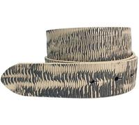 BELTINGER Ceinture interchangeable en cuir de vachette pleine fleur aspect métal sans boucle 4 cm | Ceinture à bouton-pression aspect métal femme homme 40mm | Or 90cm