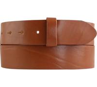 BELTINGER Ceinture interchangeable en cuir de vachette pleine fleur avec boutons-pression 4 cm | Ceinture à boutons-pression pour femmes hommes 40mm | Ceinture en cuir sans boucle 4cm | Tabac 80cm
