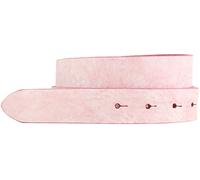 BELTINGER Ceinture interchangeable en cuir de vachette souple pleine fleur look usé sans boucle 3 cm | Ceinture à bouton-pression pour femmes hommes 30mm | Look vintage | Vieux rose 90cm