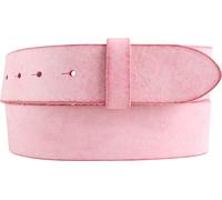 BELTINGER Ceinture interchangeable en cuir de vachette souple pleine fleur look usé sans boucle 4 cm | Ceinture à bouton-pression pour femmes hommes 40mm | Look vintage | Fuchsia 95cm
