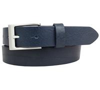 BELTINGER Ceinture pour enfants en cuir de vache pleine fleur 3 cm | Ceinture en cuir pour garçons filles 30mm | pour jeans, costume, robe, jupe | Marine 60cm
