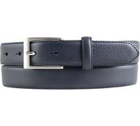 BELTINGER Ceinture pour enfants en cuir de vachette 3,0 cm | Ceinture en cuir pour garçons 30mm | Ceinture de costume étroite en 30mm | Marine 75cm