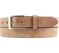 BELTINGER Ceinture pour enfants en cuir de vachette souple pleine fleur look vintage 3 cm | Ceinture en cuir pour garçons 30mm | Ceinture étroite look usé | Cognac 70cm