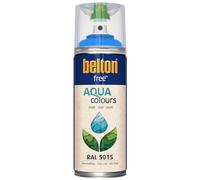 Belton Free - Peinture aérosol multisupports - Mat Bleu Ciel Ral 5015 - Sans Odeur Norme Jouet DIN 71-3 - Meuble, bois, ancienne peinture, PVC, Métal