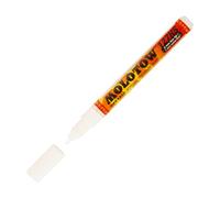 MOLOTOW Marqueur Belton One4All 127HS – pointe 2 mm, 5 ml – blanc de signalisation (160)