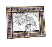 BELTRAMI Icône sacrée cathédrale rouge 22x25 cm argent Miro Silver