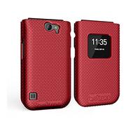 BELTRON Case for Nokia 2720 V Flip Phone, Protective Snap on Cover (Verizon 2720V) - Red