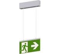 Beltrona M19002 Eclairage LED dissue de secours montage apparent au plafond droite, gauche, haut, en bas