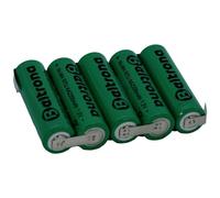 Beltrona RTU5AAZ Pack de piles rechargeables 5x LR6 (AA) cosses à souder en Z NiMH 6 V 2200 mAh