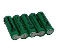 Beltrona RTU5AAZ Pack de piles rechargeables 5x LR6 (AA) cosses à souder en Z NiMH 6 V 2200 mAh