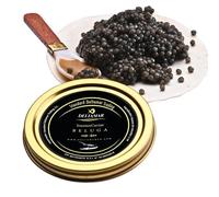 Beluga Caviar - Classic Sturgeon Caviar - Premium Quality Siberian Kaviar - Fuseau organique Finest Caviar - Fine Flavor and Quality - Deltamar Caviar CITES Certified 50 g