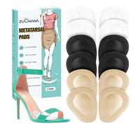 BelugaCare Lot de 6 paires de coussinets métatarsiens pour femme pour talons hauts, coussinets de chaussures pour soulager la douleur du névrome, des callosités et des oignons