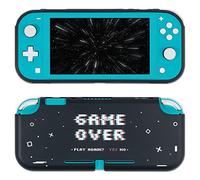 BelugaDesign Game Over Switch Coque | Retro Arcade Boys Guys Cool Cover Shell | Compatible avec Nintendo Switch (Switch Lite, Noir Blanc)