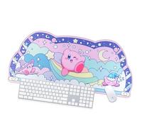 BelugaDesign Tapis de bureau Dreamy Bubble | Grand tapis de souris pastel arc-en-ciel dessin animé étoile rose violet | Tapis de souris pour PC de jeu, ordinateur portable, mignon kawaii coton bonbon