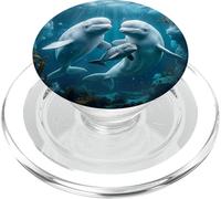 Belugawal Observateur des Baleines Licorne des Mers Baleine Famille Océan PopSockets PopGrip pour MagSafe