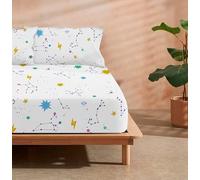 Belum Cosmos Drap-housse 100% coton pour lit de 150 x 160 cm, drap-housse 175 fils