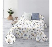 BELUM Couvre-lit Bouti 100 GR Lit 135/140 Dimensions du Produit : 235 x 270 Tissu : 100% Coton Biologique 175 Fils Certificat Oeko-Tex Modèle : Bari