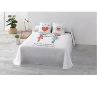 BELUM - Couvre-lit bouti de Tutti Confetti - Modèle écharpe pour lit de 135/140 (235 x 270 cm)