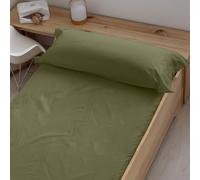 BELUM | Drap-housse lisse | Drap plat doux doux | Drap-housse lisse de qualité | drap-housse lisse | drap-housse lisse | drap-housse lisse (Army Green, lit de 180)