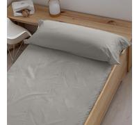 Belum Drap-housse lisse et lisse pour lit de 150 et 160 cm Gris