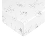 BELUM | Drap Housse Looney Tunes 100% Coton pour lit de 150/160 cm, Drap-Housse réglable en Mixte, Drap-Housse en Coton Doux, Drap-Housse élastique