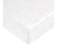 BELUM | Drap housse Peppa Pig 100% coton pour lit de 90, drap-housse réglable en coton doux, drap-housse élastique