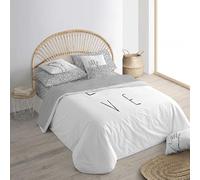 Belum | Housse de Couette avec Boutons 100% Coton Modèle Love | Housse de Couette de qualité | Housse de Couette avec Boutons (lit 135/140)