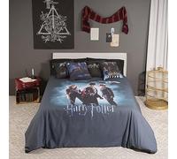 BELUM - Housse de Couette en Microfibre Harry Potter pour lit de 180 cm - Dimensions du Produit : (260 x 240 cm) - Modèle : Lumos