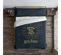 BELUM Housse de Couette Harry Potter Housse de Couette avec Boutons 100% Coton Modèle Dormiens Draco Bleu pour lit 150/160 (240 x 220 cm)