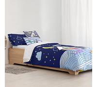 BELUM - Housse de couette Peppa Pig - Housse de couette modèle Sea - Housse de couette avec boutons - Housse de couette 100% coton - Housse de couette (lit de 90 cm (155 x 220 cm)