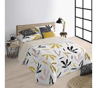 BELUM | Housse de Couette pour lit 135/140 (220 x 220 cm) | Tissu : 100% Coton Biologique 175 Fils Certifié Oeko-Tex | Modèle : Darliston Pink