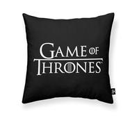 BELUM | Housse de Coussin 100% Coton 45 x 45 cm Modèle Play Got B | Housse de Coussin Game of Thrones | Housse de Coussin Tissu Half Panama 100% Coton Bio